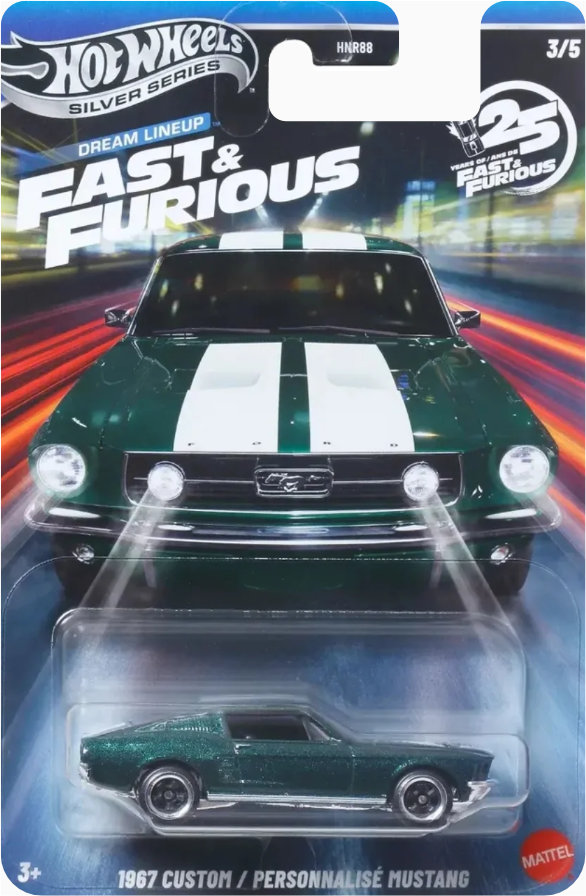 2026 hot wheels silver series fast and furious dream lineup 1967 Custom Mustang